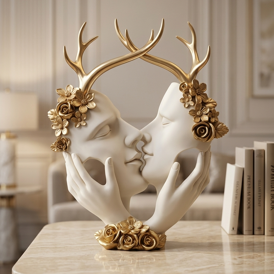 Eternal Kiss Abstract Sculpture