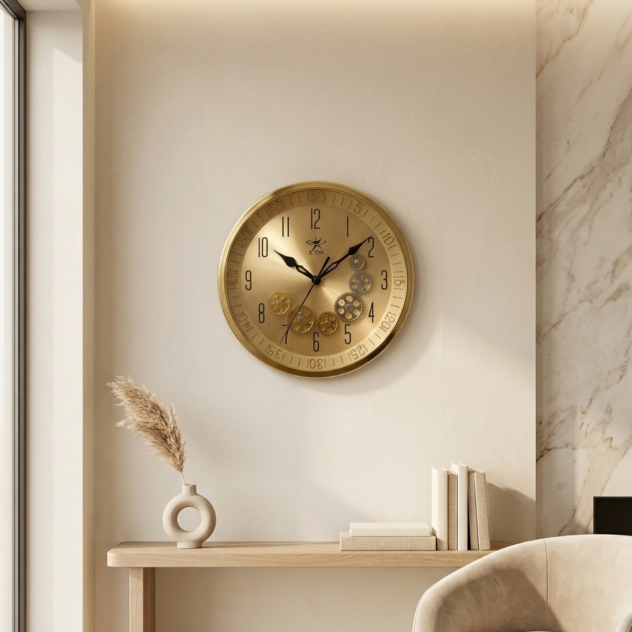 The Aurelia Mechanical Skeleton Wall Clock