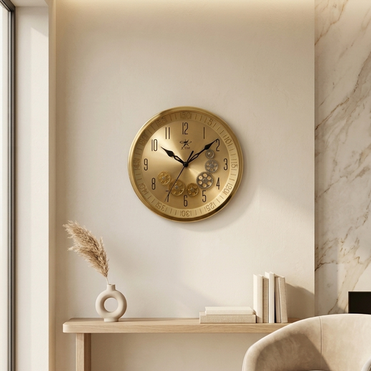 The Aurelia Mechanical Skeleton Wall Clock
